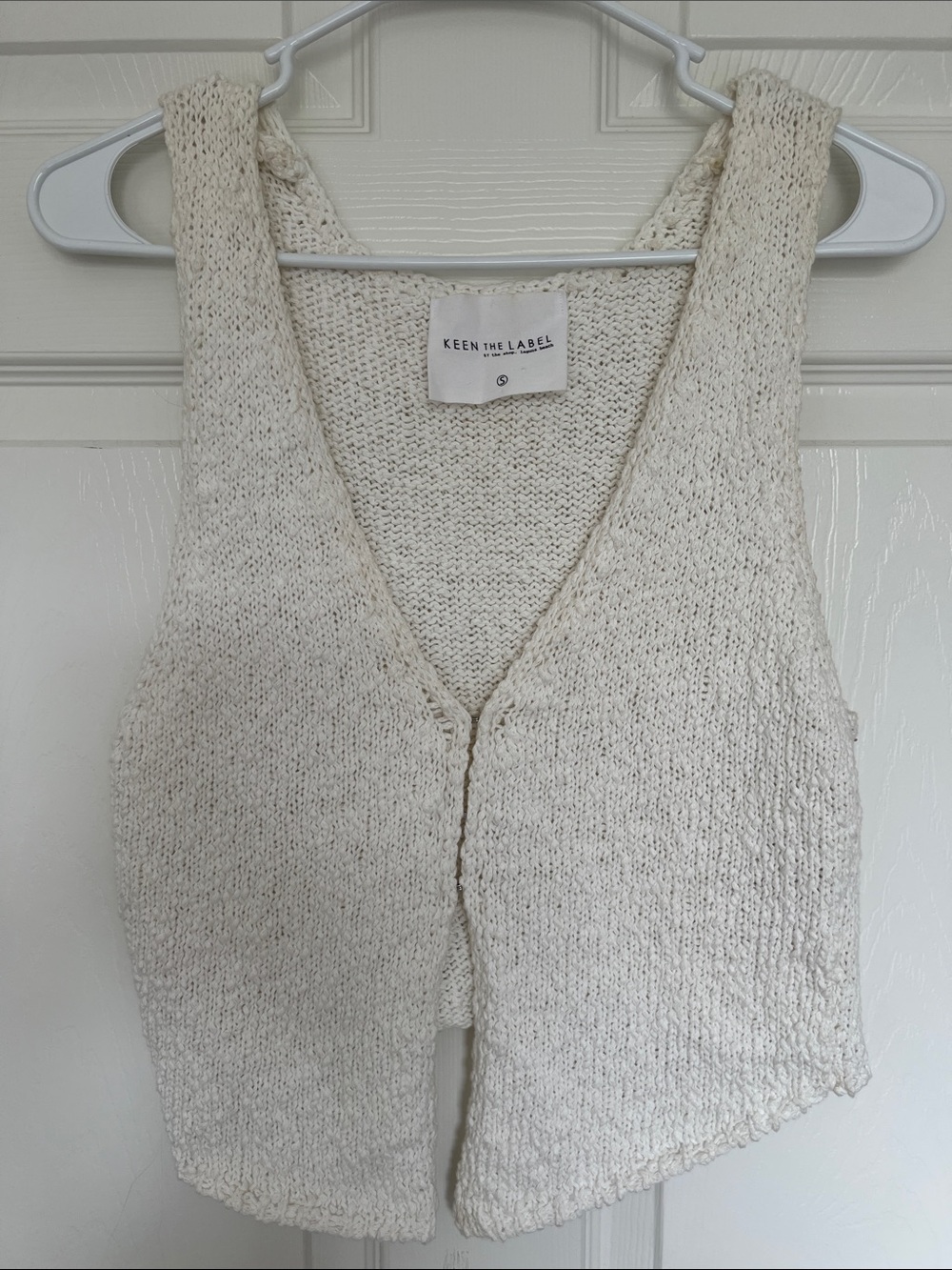 Cream Knit Vest